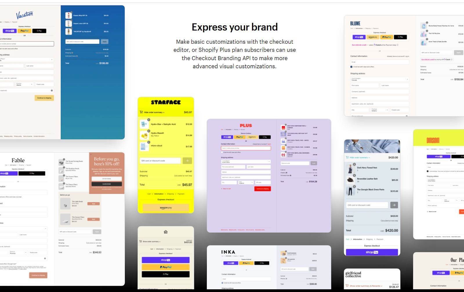 Simplify and streamline the purchasing process with the new "one-page checkout"