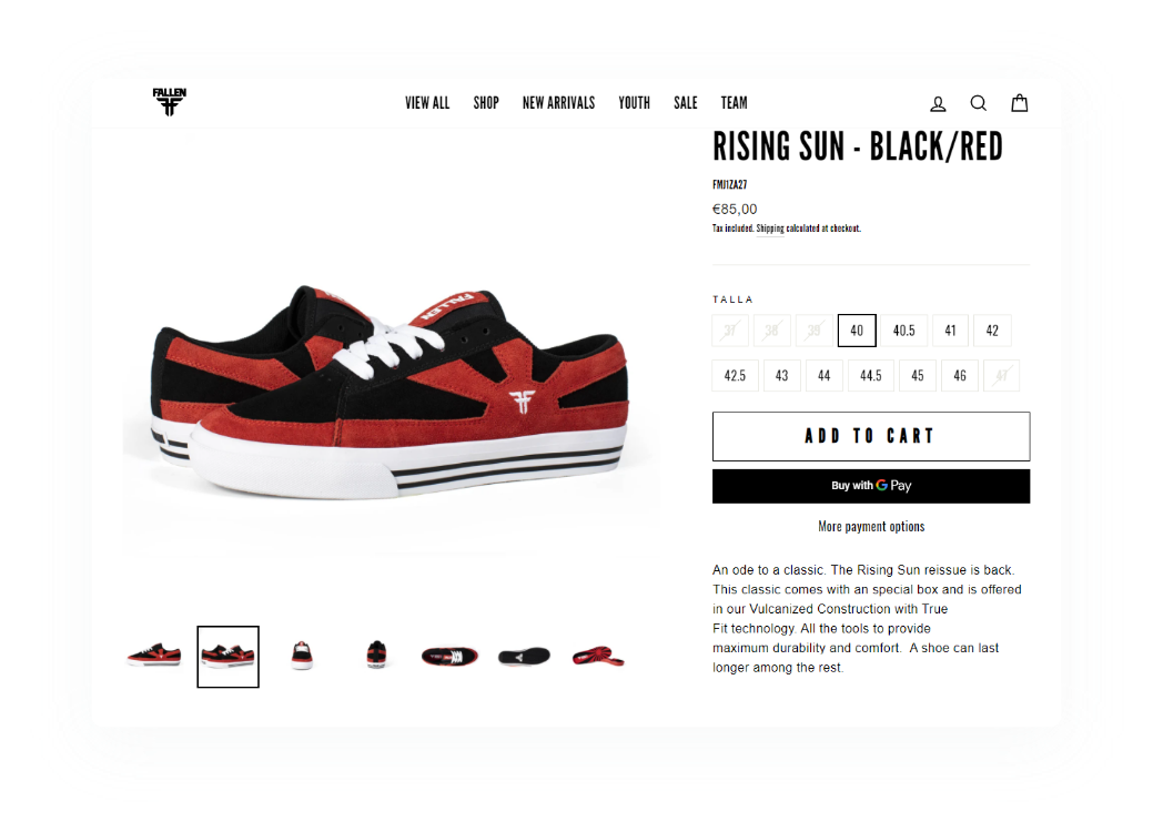 Fallen footwear sales out of business